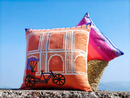 Calyz Indian Cycle Riksha Cushion - Image 2